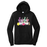 Easter Bunny Spring Cute Gnome Easter Egg Hunting And Basket Women's Pullover Hoodie