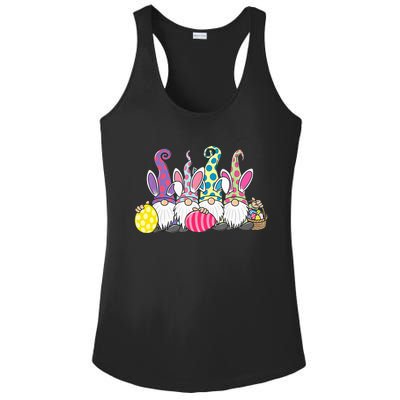 Easter Bunny Spring Cute Gnome Easter Egg Hunting And Basket Ladies PosiCharge Competitor Racerback Tank