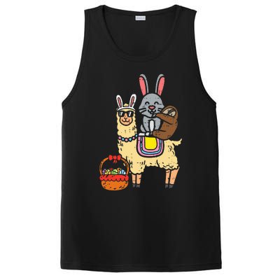 Easter Bunny Sloth On Llama Eggs Cute Alpaca PosiCharge Competitor Tank