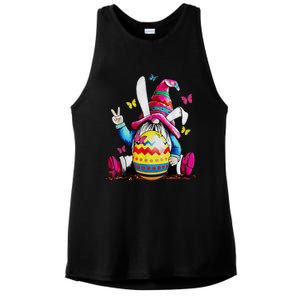 Easter Bunny Spring Gnome Easter Egg Hunting And Basket Ladies PosiCharge Tri-Blend Wicking Tank