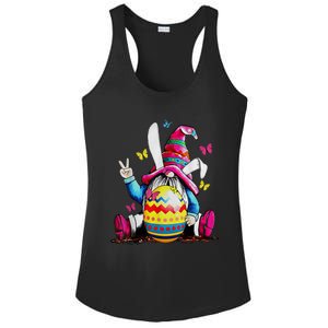 Easter Bunny Spring Gnome Easter Egg Hunting And Basket Ladies PosiCharge Competitor Racerback Tank