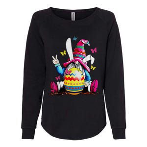 Easter Bunny Spring Gnome Easter Egg Hunting And Basket Womens California Wash Sweatshirt