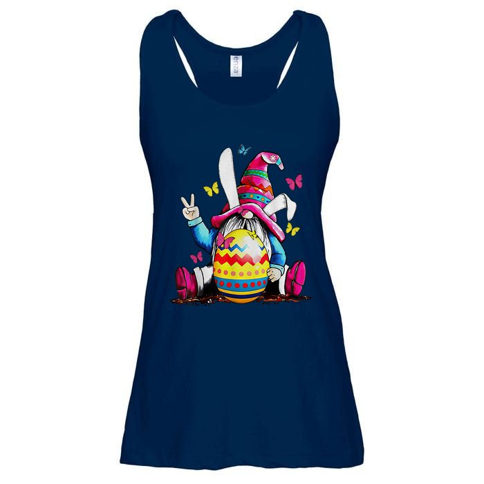 Easter Bunny Spring Gnome Easter Egg Hunting And Basket Ladies Essential Flowy Tank