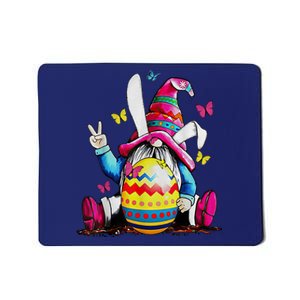 Easter Bunny Spring Gnome Easter Egg Hunting And Basket Mousepad