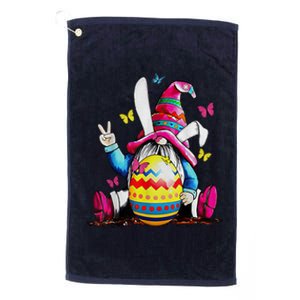 Easter Bunny Spring Gnome Easter Egg Hunting And Basket Platinum Collection Golf Towel