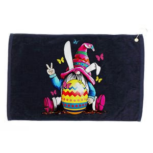 Easter Bunny Spring Gnome Easter Egg Hunting And Basket Grommeted Golf Towel