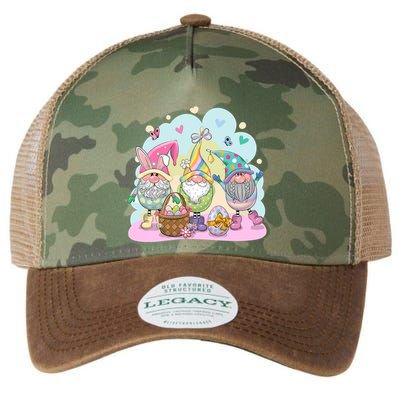Easter Bunny Spring Gnome Egg Hunt Cute Basket Legacy Tie Dye Trucker Hat