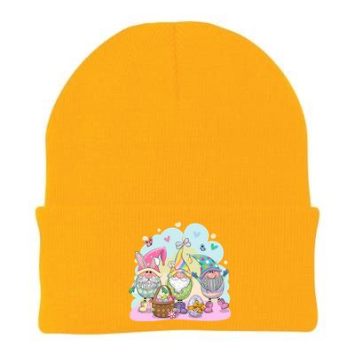 Easter Bunny Spring Gnome Egg Hunt Cute Basket Knit Cap Winter Beanie