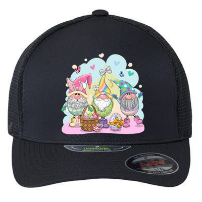 Easter Bunny Spring Gnome Egg Hunt Cute Basket Flexfit Unipanel Trucker Cap