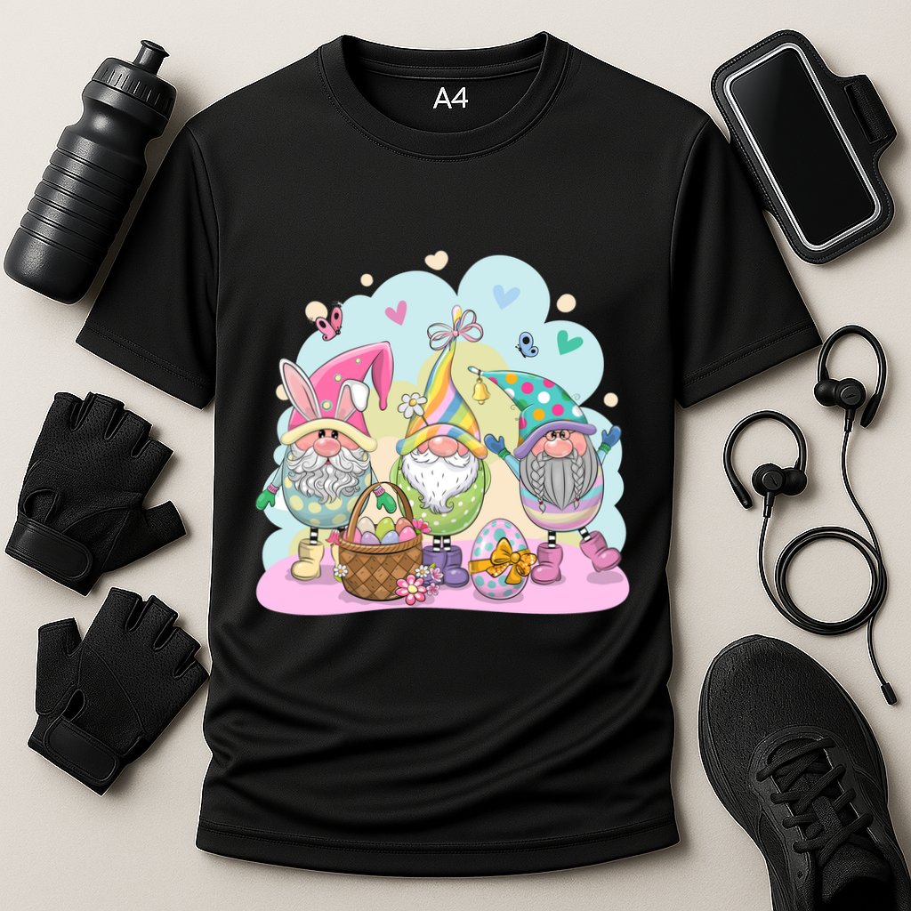 Easter Bunny Spring Gnome Egg Hunt Cute Basket Cooling Performance Crew T-Shirt