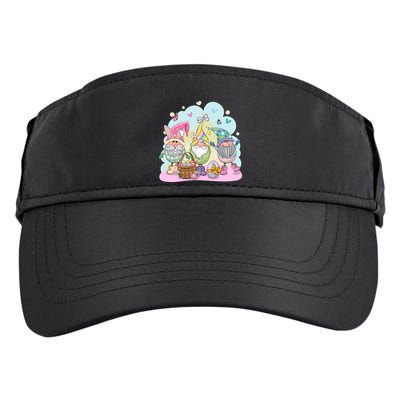 Easter Bunny Spring Gnome Egg Hunt Cute Basket Adult Drive Performance Visor
