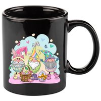Easter Bunny Spring Gnome Egg Hunt Cute Basket 11oz C Handle Ceramic Mug
