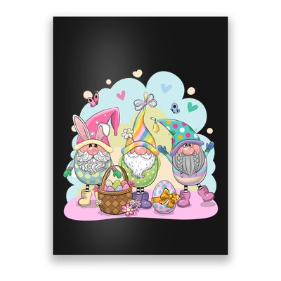 Easter Bunny Spring Gnome Egg Hunt Cute Basket Poster