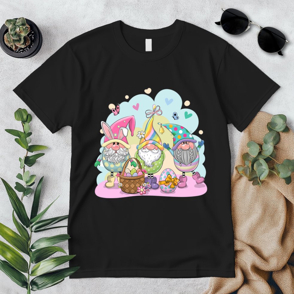 Easter Bunny Spring Gnome Egg Hunt Cute Basket Premium T-Shirt
