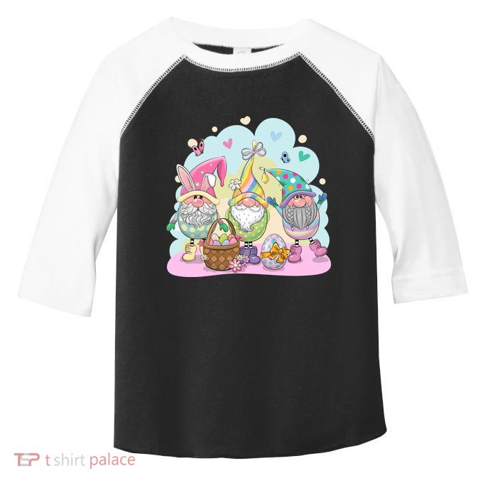 Easter Bunny Spring Gnome Egg Hunt Cute Basket Toddler Fine Jersey T-Shirt