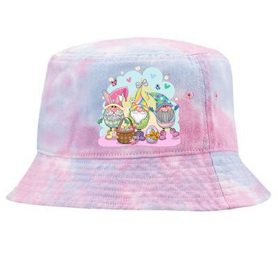 Easter Bunny Spring Gnome Egg Hunt Cute Basket Tie-Dyed Bucket Hat