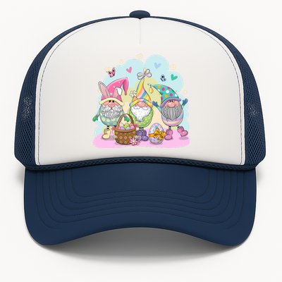 Easter Bunny Spring Gnome Egg Hunt Cute Basket Trucker Hat