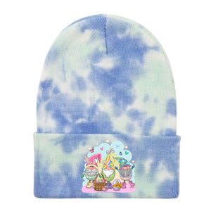 Easter Bunny Spring Gnome Egg Hunt Cute Basket Tie Dye 12in Knit Beanie