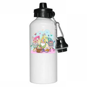 Easter Bunny Spring Gnome Egg Hunt Cute Basket Aluminum Water Bottle