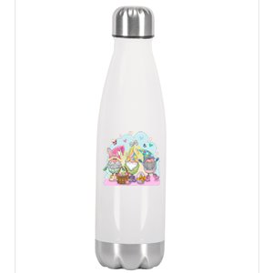 Easter Bunny Spring Gnome Egg Hunt Cute Basket Stainless Steel Insulated Water Bottle