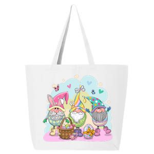 Easter Bunny Spring Gnome Egg Hunt Cute Basket 25L Jumbo Tote