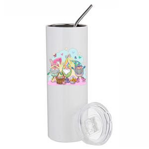 Easter Bunny Spring Gnome Egg Hunt Cute Basket Stainless Steel Tumbler