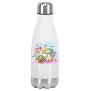 Easter Bunny Spring Gnome Egg Hunt Cute Basket Stainless Steel Insulated Water Bottle