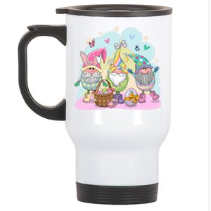 Easter Bunny Spring Gnome Egg Hunt Cute Basket Stainless Steel Travel Mug