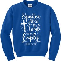 Easter Basket Stuffers Spoiler Alert Tomb Was Empty Gift Kids Sweatshirt