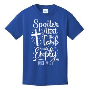 Easter Basket Stuffers Spoiler Alert Tomb Was Empty Gift Kids T-Shirt