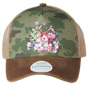 Easter Bunny Spring Flower Legacy Tie Dye Trucker Hat