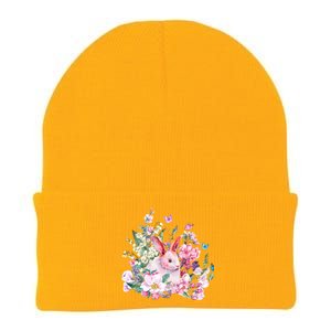 Easter Bunny Spring Flower Knit Cap Winter Beanie