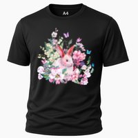 Easter Bunny Spring Flower Cooling Performance Crew T-Shirt
