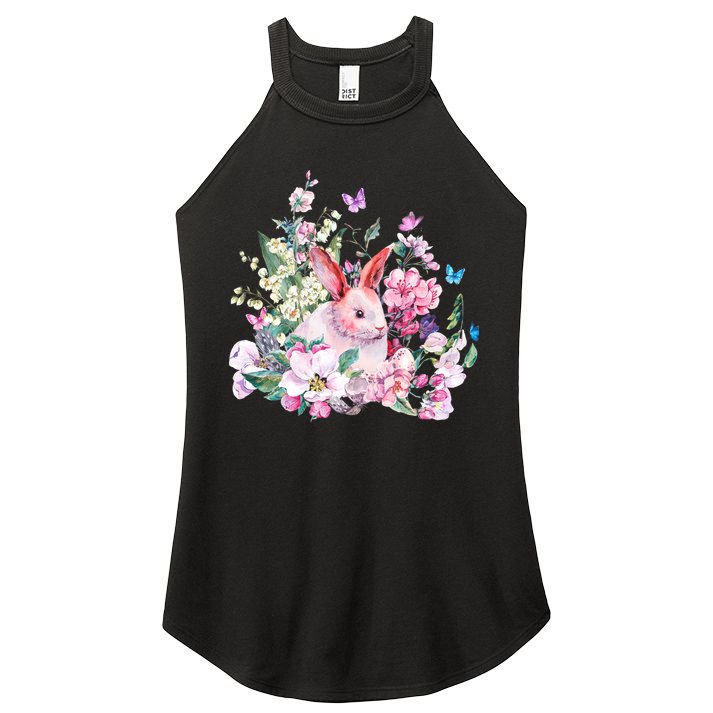 Easter Bunny Spring Flower Women's Perfect Tri Rocker Tank