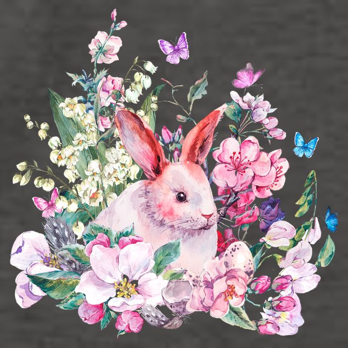 Easter Bunny Spring Flower Vector Backpack