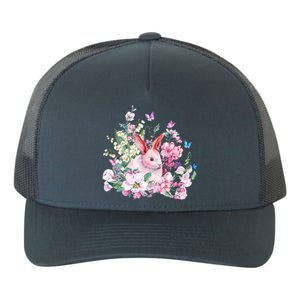 Easter Bunny Spring Flower Yupoong Adult 5-Panel Trucker Hat