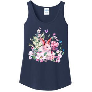 Easter Bunny Spring Flower Ladies Essential Tank