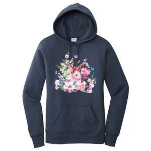 Easter Bunny Spring Flower Women's Pullover Hoodie