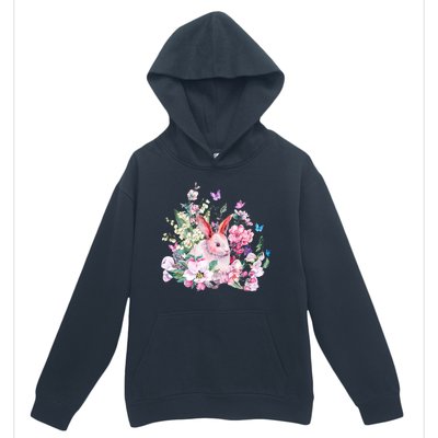 Easter Bunny Spring Flower Urban Pullover Hoodie