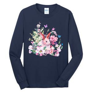 Easter Bunny Spring Flower Tall Long Sleeve T-Shirt