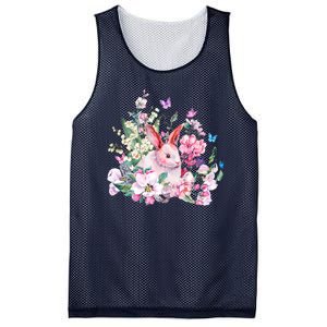 Easter Bunny Spring Flower Mesh Reversible Basketball Jersey Tank