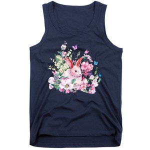 Easter Bunny Spring Flower Tank Top