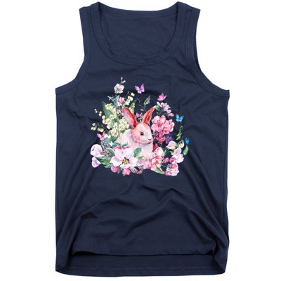 Easter Bunny Spring Flower Tank Top