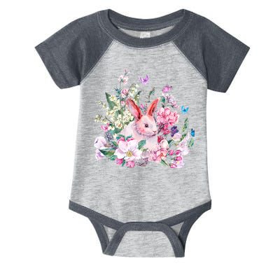 Easter Bunny Spring Flower Infant Baby Jersey Bodysuit
