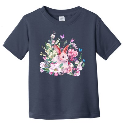 Easter Bunny Spring Flower Toddler T-Shirt