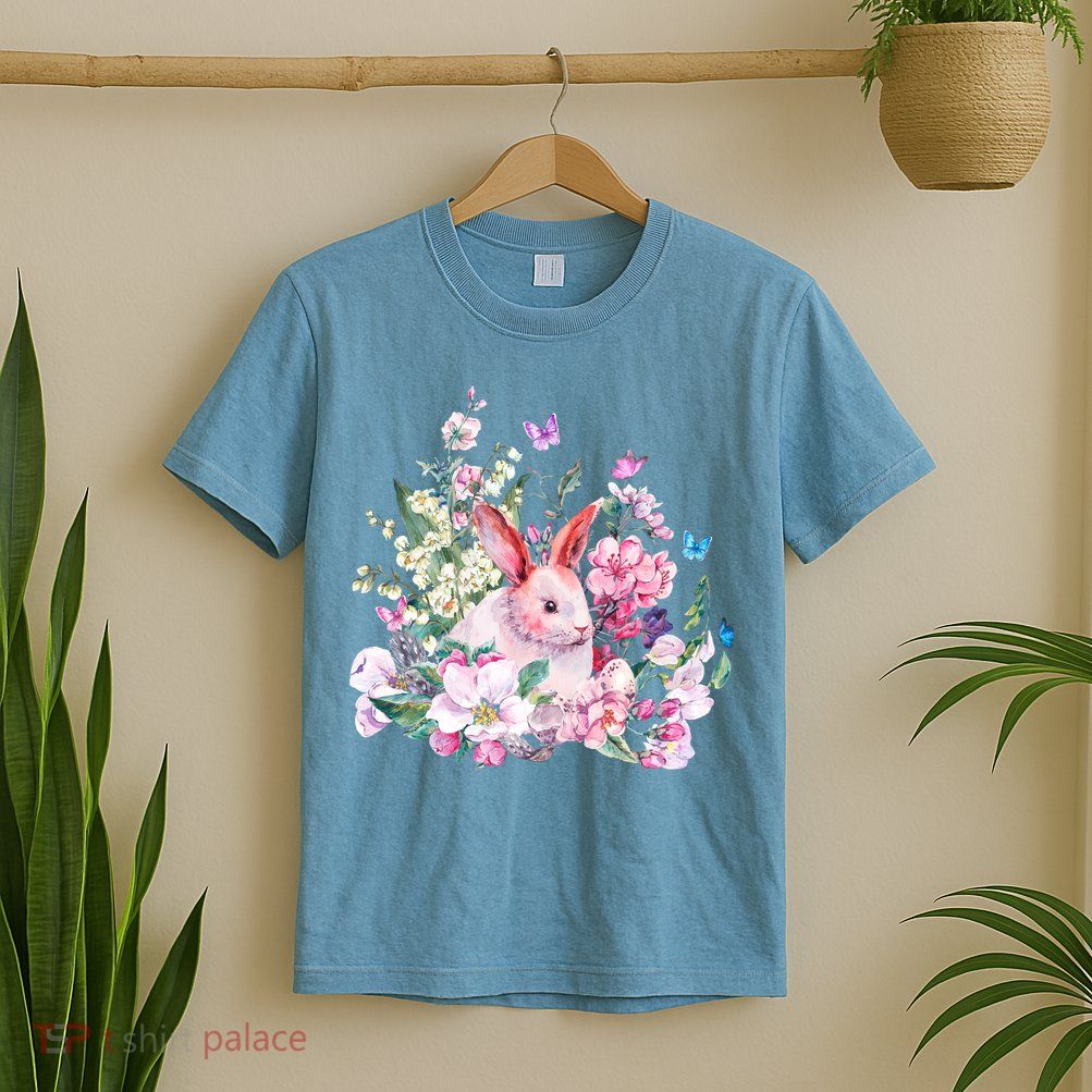 Easter Bunny Spring Flower T-Shirt