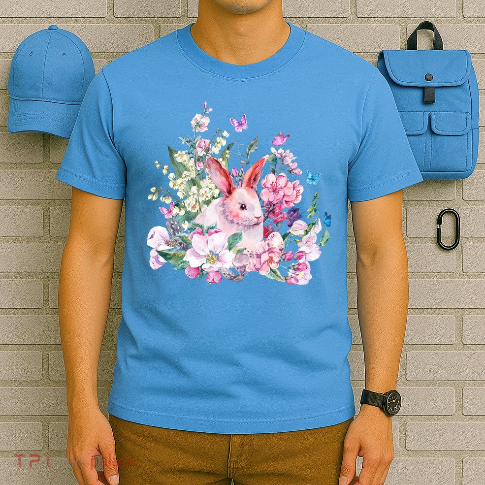 Easter Bunny Spring Flower T-Shirt