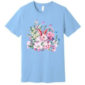 Easter Bunny Spring Flower Premium T-Shirt