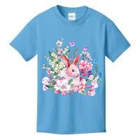Easter Bunny Spring Flower Kids T-Shirt