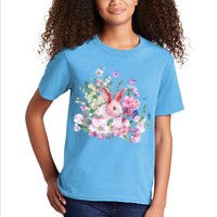 Easter Bunny Spring Flower Kids T-Shirt